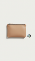 Vegan Leather Zip Pouch